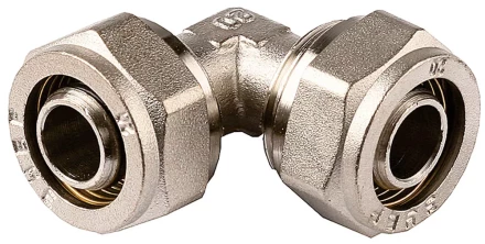 Уголок ЗУБР соединительный, цанга-цанга, 16х16х2,0, никель 51408-16 купить в Ноябрьске