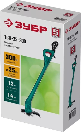 ЗУБР 300 Вт, ш/с 25 см, сетевой триммер (ТСН-25-300) купить в Ноябрьске