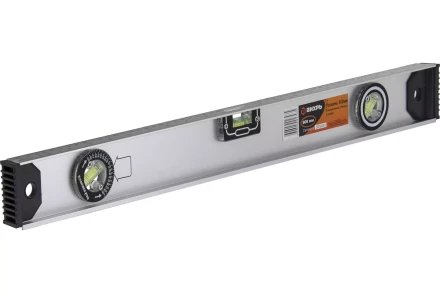 Уровень алюминиевый «Рельс» 600мм 3 глазка фрезерованный Вихрь 900/73/11/4/14 купить в Ноябрьске