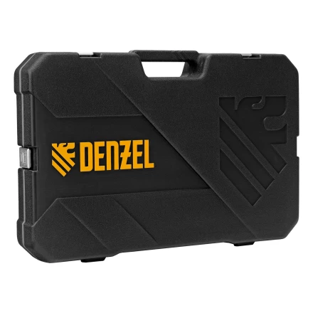 Набор инструментов, 1/2&quot;, 1/4&quot;, 3/8&quot;, CrV, S2, пластиковый кейс, 144 предмета// Denzel 15805 купить в Ноябрьске