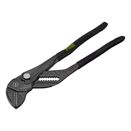Клещи переставные Denzel 17910, кнопочный механизм, обливные рукоятки, сантехнические, 250 мм купить в Ноябрьске