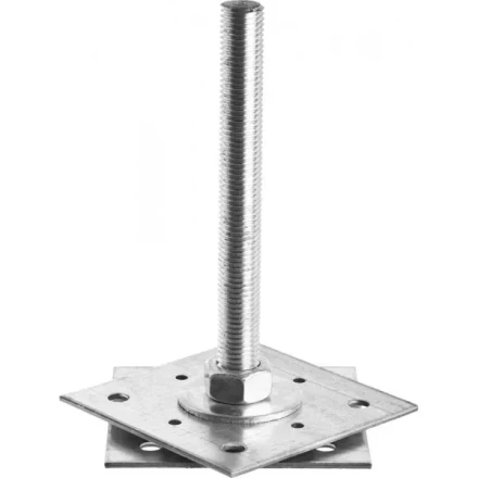 Анкер ЗУБР &quot;МАСТЕР&quot; регулируемый по высоте, 120х200х120мм, М20, 1шт 310265-120-20 купить в Ноябрьске