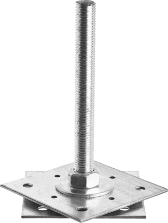 Анкер ЗУБР &quot;МАСТЕР&quot; регулируемый по высоте, 120х200х120мм, М20, 1шт 310265-120-20 купить в Ноябрьске