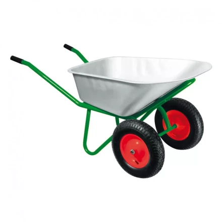 Тачка садово-строительная двухколесная усиленная грузоподъемность 320 кг объем 100 л Kronwerk 689235 купить в Ноябрьске