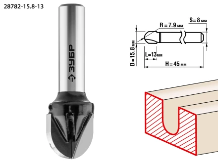 Фрезы пазовые галтельные для ламината серия ПРОФЕССИОНАЛ купить в Ноябрьске