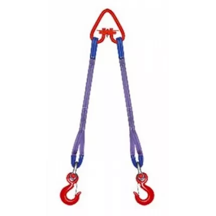 Строп текстильный двухветвевой 2СТ 5 т L=7.5 м SF7 120 мм Звено РТ-3 купить в Ноябрьске