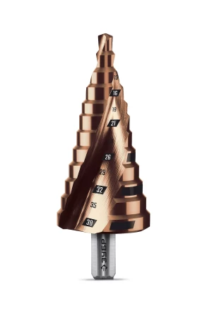 ЗУБР КОБАЛЬТ 6-38мм, 12 ступеней, винтовая проточка, сверло ступенчатое, ПРОФЕССИОНАЛ (29674-6-38-12) купить в Ноябрьске