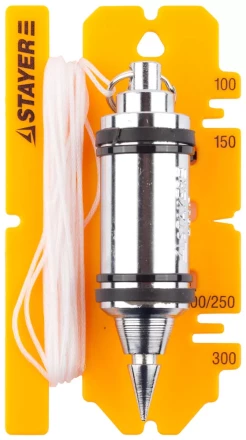 Отвес STAYER &quot;PROFI&quot; строительный со шнуром, с противоударным ободком, 250 г 06352-25 купить в Ноябрьске