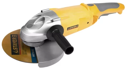 Машина STAYER углошлифовальная, дополнительная рукоятка, ключ, 230мм, 6000об/мин, 2100Вт SAG-230-2100 купить в Ноябрьске
