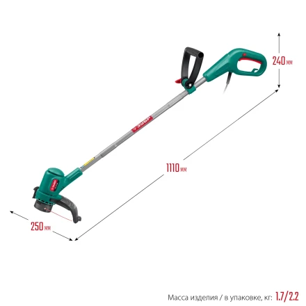 ЗУБР 400 Вт, ш/с 26 см, сетевой триммер (ТСН-26-400) купить в Ноябрьске