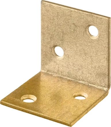 ЗУБР УМШ-2.0, 25 x 25 x 25 x 2 мм, желтый цинк, широкий мебельный уголок (31033-25) купить в Ноябрьске