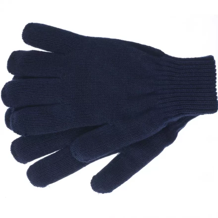 Перчатки трикотажные акрил двойные синий двойная манжета Сибртех Россия 68685 купить в Ноябрьске