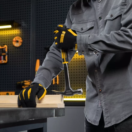 Молоток-гвоздодер 450 г Denzel, цельнометаллический, двухкомпонентная рукоятка, 10423 купить в Ноябрьске