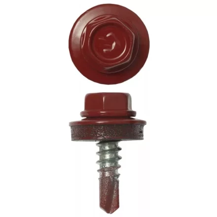 Саморезы ЗУБР &quot;ПРОФЕССИОНАЛ&quot; окраш., RAL 3003 рубин.-красн., для крепл. кров. матер. к металл. констр. , 5.5x19мм, 2500шт 4-300310-55-019-3003 купить в Ноябрьске