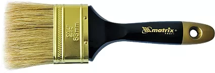Кисть плоская &quot;Профи&quot; 3&quot; натуральная щетина деревянная ручка  MATRIX 83154 купить в Ноябрьске