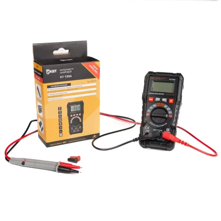 Мультиметр цифровой КВТ KT 130A с автоматическим выбором пределов измерений (88549) купить в Ноябрьске