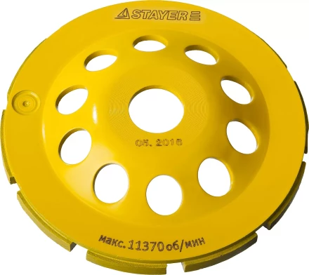 Чашка STAYER &quot;PROFESSIONAL&quot; алмазная сегментная однорядная, высота 22,2мм, 125мм 33382-125 купить в Ноябрьске