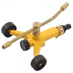 Распылитель GRINDA 2-х лопастной латунный, регулируемый, на колесах 8-427615