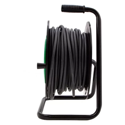 Удлинитель силовой 30 м, 16А, тип УХ10, ПВС, усиленный, на кабельной катушке, 4 розетки без заземления Сибртех 95868 купить в Ноябрьске