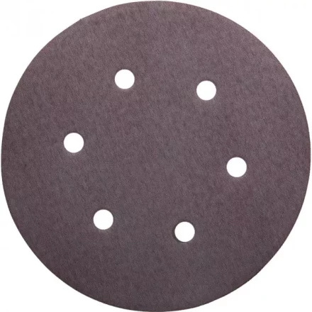 Круг шлифовальный URAGAN &quot;Универсальный водостойкий с покрытием стеарата цинка&quot; на липучке, 6 отв., P320, 150мм, 50шт 907-44113-320-50 купить в Ноябрьске