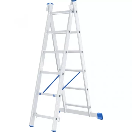 Лестница алюминиевая 2х6 ступеней двухсекционная СИБРТЕХ 97906 купить в Ноябрьске