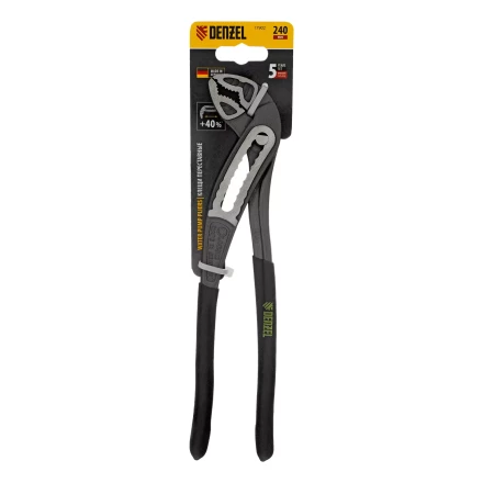 Клещи переставные Denzel 17902, обливные рукоятки, 240 мм купить в Ноябрьске