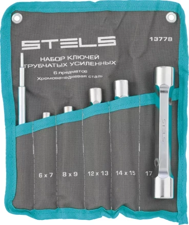 Набор ключей трубок торцевых усиленных 6 пред., CrV Stels 13778 купить в Ноябрьске