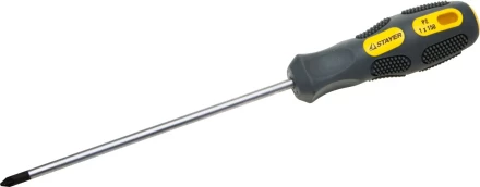 Отвертка STAYER &quot;MAX-GRIP&quot; Regular, Cr-V, намагниченная, PZ №1х200мм 25822-1-200 G купить в Ноябрьске