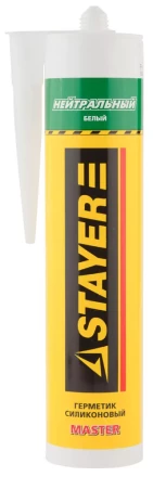 Герметик STAYER &quot;MASTER&quot; нейтральный силиконовый, белый, 260мл 41217-0_z01 купить в Ноябрьске