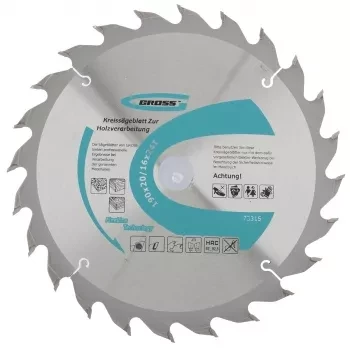 Пильный диск по дереву 190 x 20/16 x 24Т GROSS 73315 купить в Ноябрьске