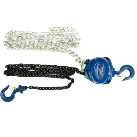 Таль цепная 0,5 т h подъема 2,5 м расстояние между крюками 350 мм Stels 51943 купить в Ноябрьске