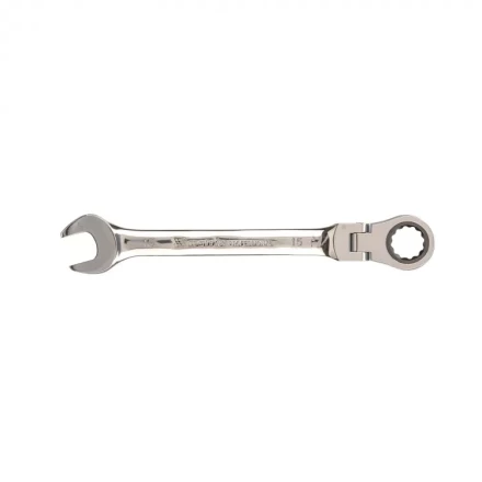 Ключ комбинированный трещоточный Matrix 15 мм шарнирный зеркальный хром 14828 купить в Ноябрьске