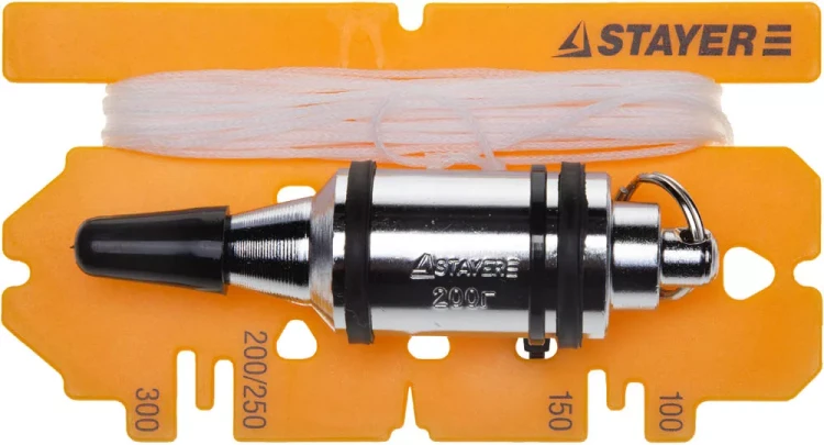 Отвес STAYER "PROFI" строительный со шнуром, с противоударными ободками, 600 г 06352-60 купить в Ноябрьске