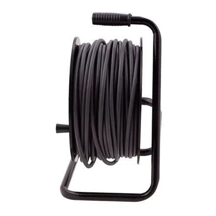 Удлинитель силовой 50 м, 16А, тип УХ10, ПВС, усиленный, на кабельной катушке, 4 розетки без заземления Сибртех 95870 купить в Ноябрьске