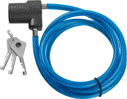 Замок тросовый, длина троса - 1260мм, дисковый механизм секрета, ВС2-6А-02 37220-6-02 купить в Ноябрьске