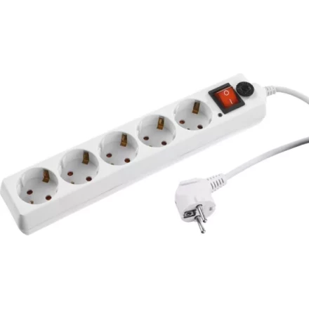 Сетевой фильтр STAYER &quot;MASTER&quot; электрический, 5 гнезд, макс. мощн. 2200 Вт, 3м 55066-3 купить в Ноябрьске
