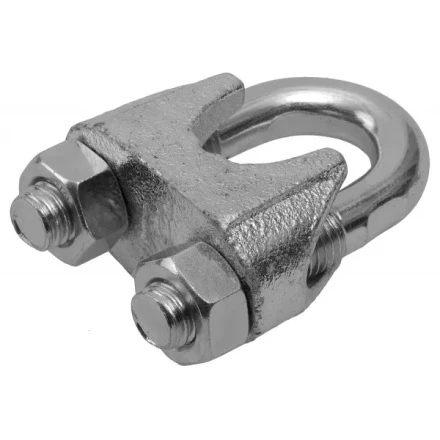 Зажим троса ЗУБР &quot;ПРОФЕССИОНАЛ&quot; DIN 741, оцинкованный, 10мм, 25 шт 4-304415-10 купить в Ноябрьске