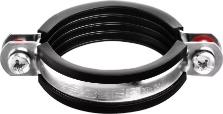 Хомут трубный с гайкой, оцинкованный, 2&quot;, 7шт, ЗУБР Мастер 37850-59-65 37850-59-65 купить в Ноябрьске