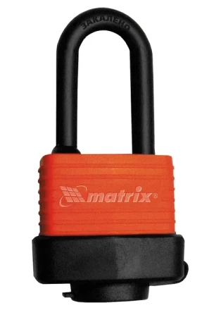 Замок навесной всепогодный 50 мм удлиненная дужка MATRIX 91826 купить в Ноябрьске