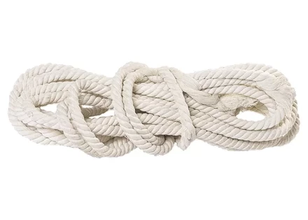 Веревка хлопчатобумажная D 14 мм L 11 м крученая 370 кгс Россия 94003 купить в Ноябрьске