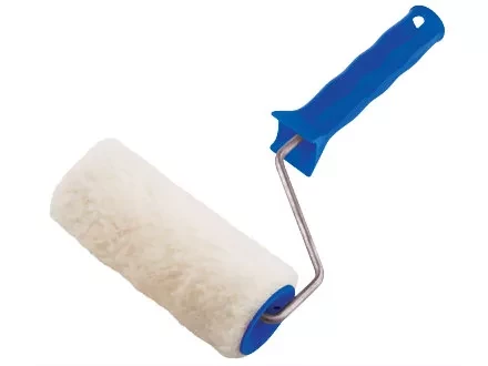 Валик из искусственного меха с ручкой 200 мм ворс 15 мм D - 48 мм полиэстер  СИБРТЕХ 80113 купить в Ноябрьске