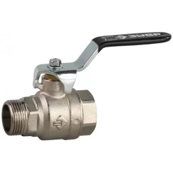 Кран шаровой ЗУБР полнопроходной "мама-папа", ручка, хромиров латунь, 3/4" 4-51321-C-3/4