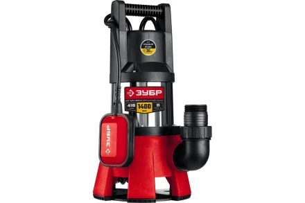 ЗУБР 1400 Вт, дренажный насос для грязной воды, корпус - нерж. сталь (НПГ-М3-1400-С) купить в Ноябрьске