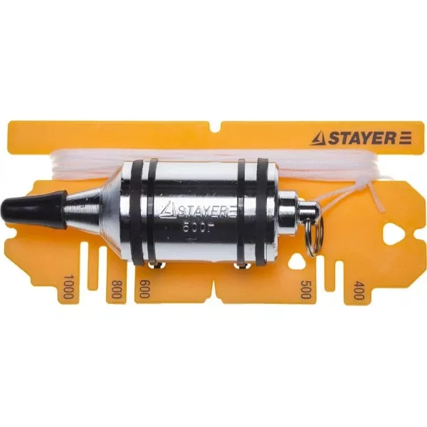 Отвес STAYER "PROFI" строительный со шнуром, с противоударными ободками, 500 г 06352-50 купить в Ноябрьске