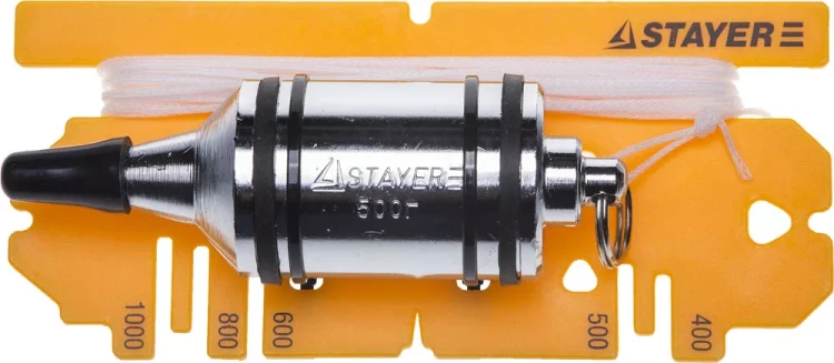 Отвес STAYER "PROFI" строительный со шнуром, с противоударными ободками, 500 г 06352-50 купить в Ноябрьске