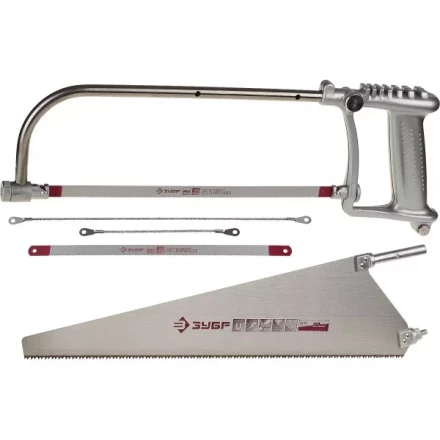 Набор ЗУБР: Ножовка &quot;СОЮЗ-5&quot; многоф 5-в-1:дерево 450мм, металл/кафель/стекло-150/250/300мм, приспос для отлома 4-15726-H5 купить в Ноябрьске