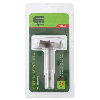 Сверло Форстнера по дереву 48 мм цилиндрический хвостовик СИБРТЕХ 704848 купить в Ноябрьске