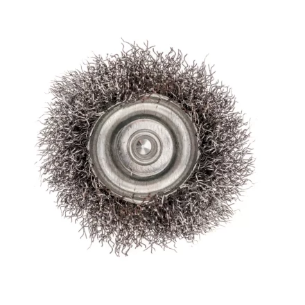 Щетка для дрели, 50 мм, &quot;чашка&quot; со шпилькой, витая проволока 0.3 мм Сибртех 744757 купить в Ноябрьске