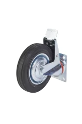 Колесо поворотное резина SCb 80 200 мм с тормозом (F) 1001720