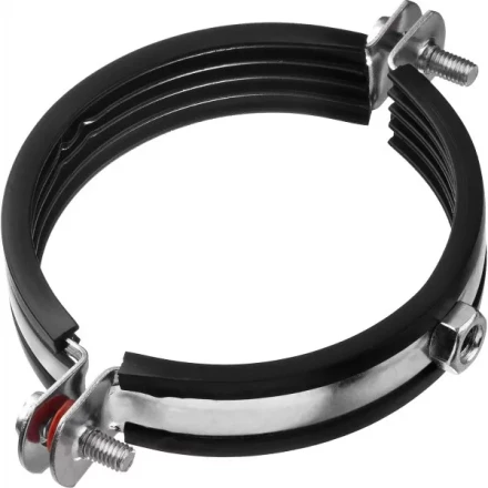 Хомут трубный с гайкой, оцинкованный, 3&quot;, 6шт, ЗУБР Мастер 37850-87-94 37850-87-94 купить в Ноябрьске